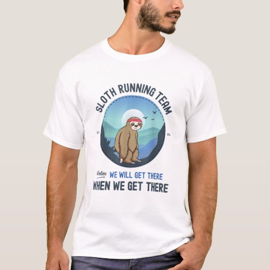 Chemise de sloth en course T-Shirt (Devant)