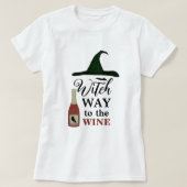 Chemise De Sorcière Au Vin Halloween T-Shirt (Design devant)