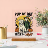 Chemise de sorcière de chien d'Halloween Gravure v (Mariage)