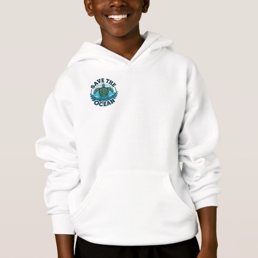 chemise de sudation pour sauver l'océan (Devant)