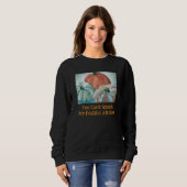 Chemise de sweat Halloween Citrouille Positivité (Devant entier)