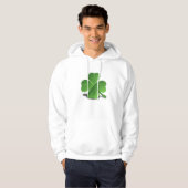 Chemise de sweat - shirt à capuche de trèfle de (Devant entier)