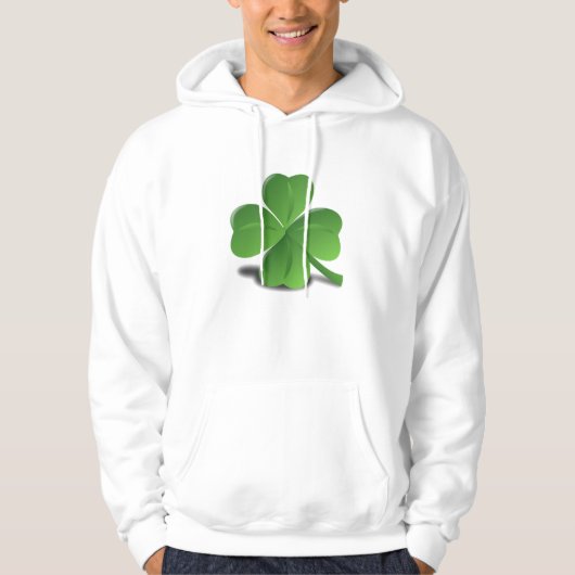 Chemise de sweat - shirt à capuche de trèfle de (Devant)