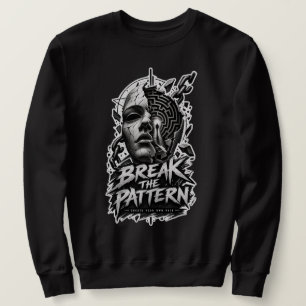 Chemise de sweatshirt graphique monochrome « Break