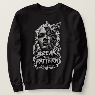 Chemise de sweatshirt graphique monochrome « Break