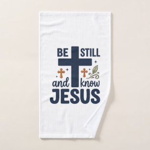 Chemise de typographie chrétienne « Be Still and K