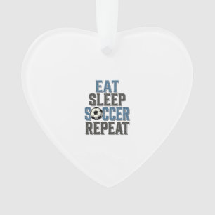 Chemise de typographie vintage Soccer Eat Sleep Re