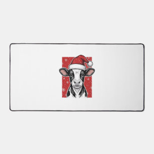 Chemise de vacances de Noël chapeau de Santa vache