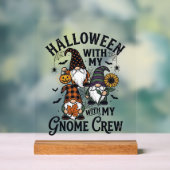 Chemise d'équipage de gnome Halloween Gravure Vint (Neutre)