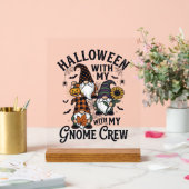 Chemise d'équipage de gnome Halloween Gravure Vint (Mariage)