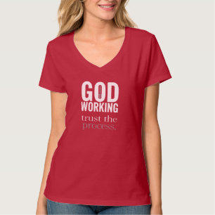 Chemise Dieu est à l'œuvre, T-shirt de sensibilisa