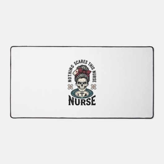 Chemise d'infirmière Halloween Graphique de crâne (Recto)