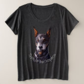 Chemise Doberman Pinscher Custom Plus Taille Chemi (Design devant)