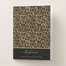 Chic Parties scintillant or Leopard Poster de anim