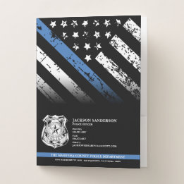 Chemise Dossier Logo du département de police pour les agents de p