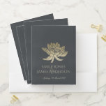 CHEMISE DOSSIER MONOGRAMME FLORAL VERDOYANT D'OR BLEU NOIR LOTUS<br><div class="desc">Si vous avez besoin d'une personnalisation ou d'autres éléments correspondants,  n'hésitez pas à me contacter à l'adresse yellowfebstudio@gmail.com</div>