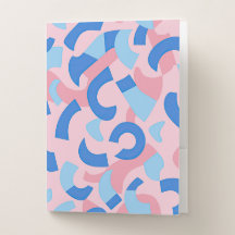 Motif de doodle rose et bleu
