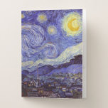 Chemise Dossier Vincent Van Gogh Starry Nuit Vintage Art<br><div class="desc">Vincent van Gogh Starry Night Art Peinture Starry Night est un tableau de l'artiste post-impressionniste néerlandais Vincent van Gogh. Le ciel bleu de la nuit est rempli de nuages tourbillonnants, d'étoiles et d'une lune brillante croissant. La Nuit étoilée est la seule nocturne de la série de vues depuis la fenêtre...</div>