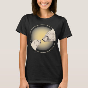 Chemise d'ours polaire, T-shirt d'art pour femmes