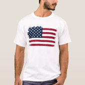 Chemise Drapeau Américaine, Le 4 Juillet T-Shirt (Devant)