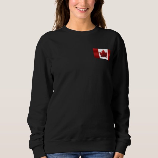 Chemise Drapeau Canada féminine Sweatshirt du Cana (Devant)