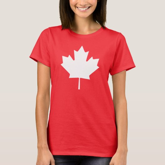 Chemise drapeau du Canada T-shirt Feuille d'érable (Devant)
