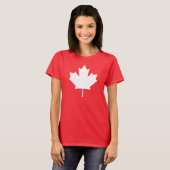 Chemise drapeau du Canada T-shirt Feuille d'érable (Devant entier)