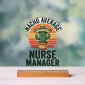 Chemise drôle de cactus Nacho Average Nurse Manage (Neutre)
