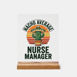 Chemise drôle de cactus Nacho Average Nurse Manage