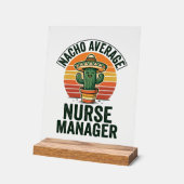 Chemise drôle de cactus Nacho Average Nurse Manage (Angle)