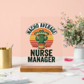 Chemise drôle de cactus Nacho Average Nurse Manage (Mariage)