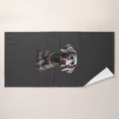 Chemise drôle de Pointer Pointer Maman Papa amateu (Serviette de bain)