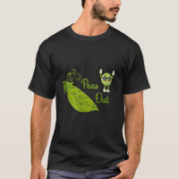 Chemise drôle de pois - T-shirt graphique de légum
