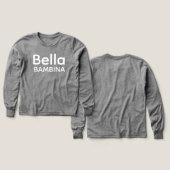 Chemise en molleton italienne sicilienne Bella Bam (Motif recto et verso)