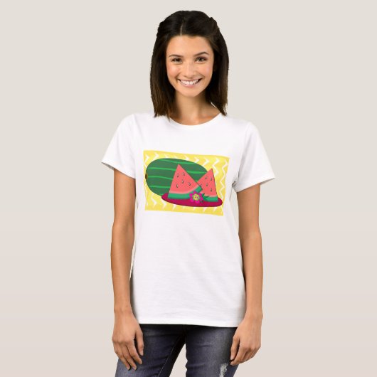 Chemise En T-Shirt Fille En Assiette (Devant entier)