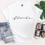 Chemise en T-shirt State Femme Script en Floride<br><div class="desc">Nous ajoutons toujours de nouveaux designs chaque jour !</div>