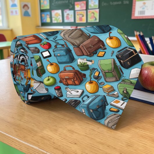 Chemise enseignant à motif cravate