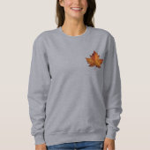Chemise féminine Canada Sweatshirt Maple Leaf en o (Devant)