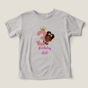 Chemise fille 3e anniversaire avec bébé doux