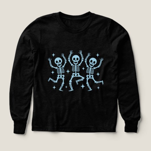 Chemise Filles Halloween Skeletons (Motif recto)