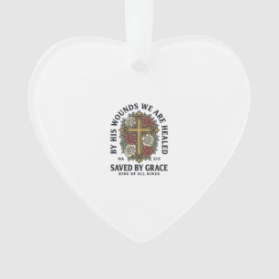 Chemise Fleurie Croix Chrétienne Sauvé par la Grâc