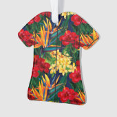 Chemise florale hawaïenne de paradis tropical (devant)