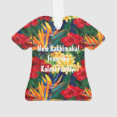 Chemise florale hawaïenne de paradis tropical (dos)