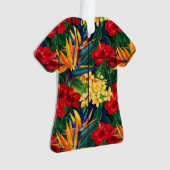 Chemise florale hawaïenne de paradis tropical (devant)