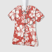 Chemise florale hawaïenne de Pareau de ketmie (devant)