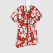 Chemise florale hawaïenne de Pareau de ketmie (devant)