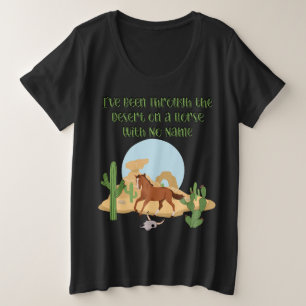 Chemise foncée pour femme Horse With No Name