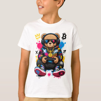 Chemise Gaming Teddy Bear | T-Shirt Gamer Bear