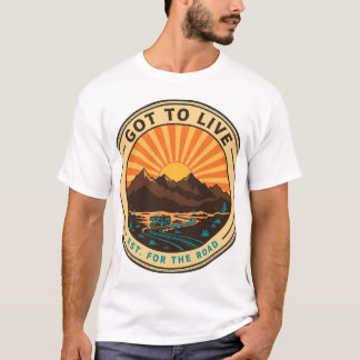 Chemise Got To Live Desert Sunset Badge T-Shirt