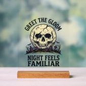 Chemise graphique de crâne de lune effrayant Hallo (Neutre)